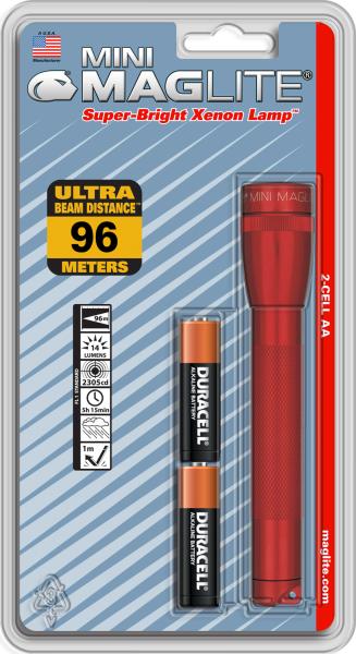 Mini Maglite AA XENON punainen