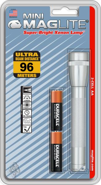 Mini Maglite AA XENON hopea