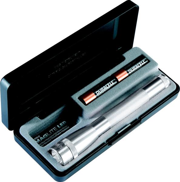 Mini Mag LED 2AA hopea lahja