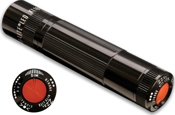 XL100 LED 3AAA musta