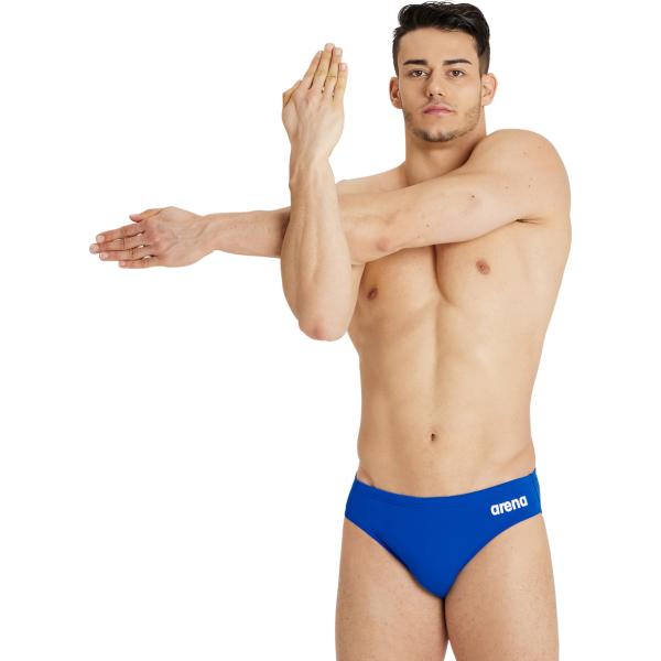 M Team Swim Briefs Solid Royal-White