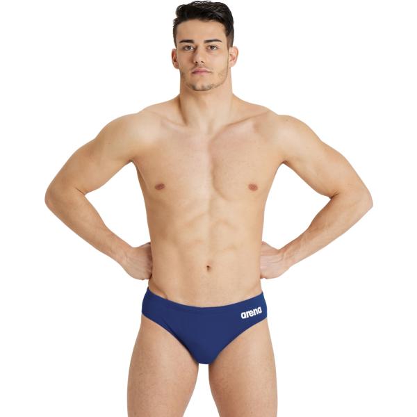 M Team Swim Briefs Solid Navy-White