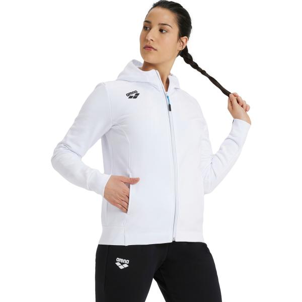 W Team Hooded Jacket Panel White