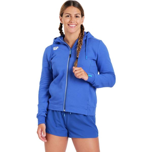 W Team Hooded Jacket Panel Royal