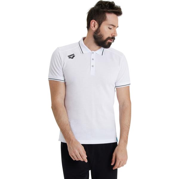 Team Poloshirt Solid Cotton White