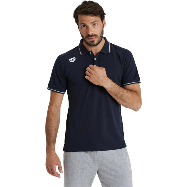 Team Poloshirt Solid Cotton Navy