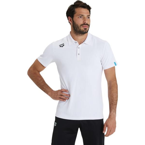Team Poloshirt Solid Whit