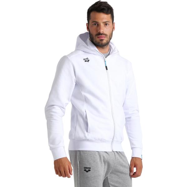 Team Hooded Jacket Panel White