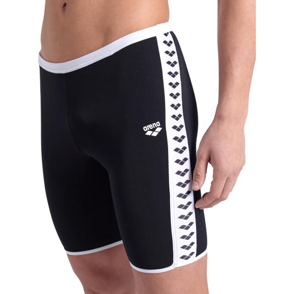M Icons Swim Jammer Solid Black-White