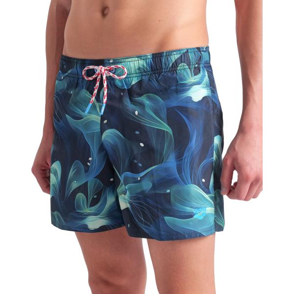 M Water Prints Beach Short Ao Mangrove Multi