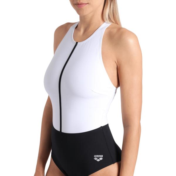 W Silvia Cross Back Black-White-Black