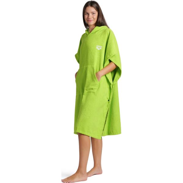 Arena Cotton Poncho Artic Lime-White