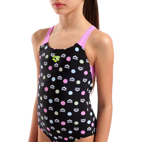 G Multiple Dot Swim Pro Back L Multi Black-Orchid
