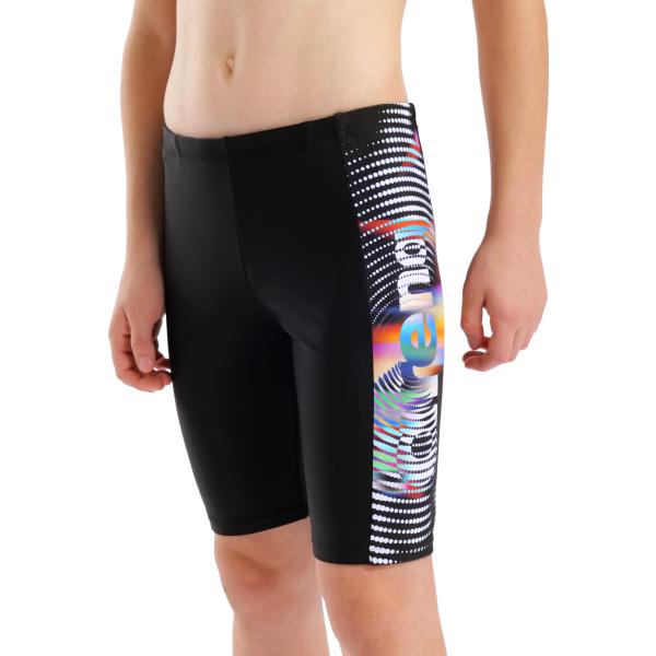 B Arena Lit Logo Swim Jammer Black-Multi