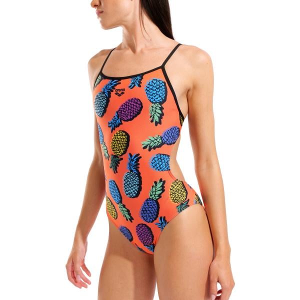 W Pineapples Tie Back Team Orange Multi-Black