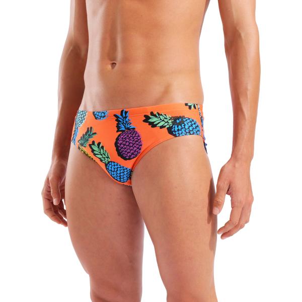 M Pineapples Swim Briefs Team Orange Multi