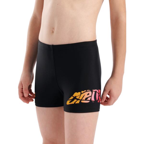 B Arena Lettering Swim Short Black