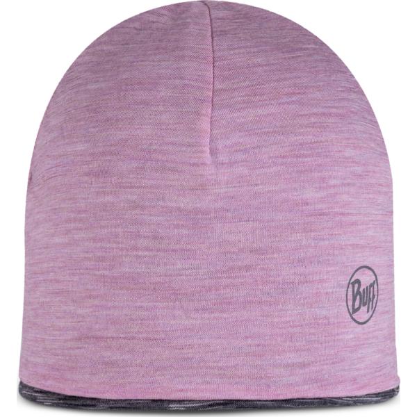 Merino Lightweight Jr Beanie Multistripes Pansy-Graphite