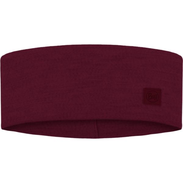 Merino Wide Headband Solid Tibetan Red