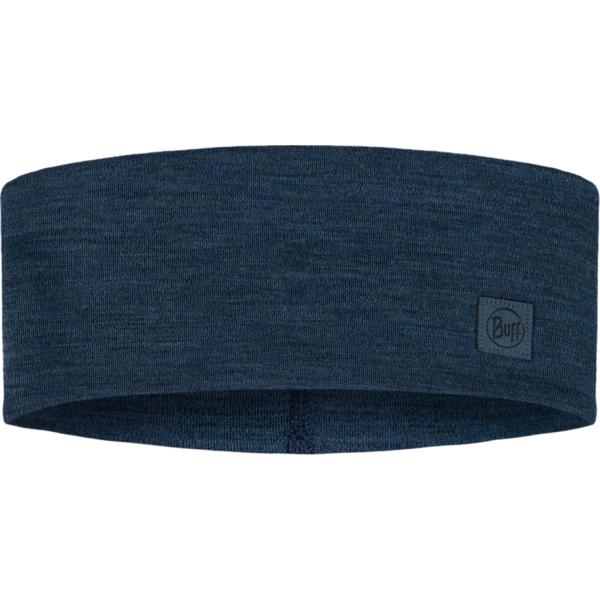 Merino Wide Headband Solid Night Blue