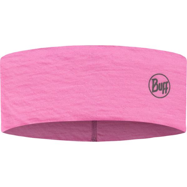 Merino Lightweight Headband Solid Fluor Fuchsia