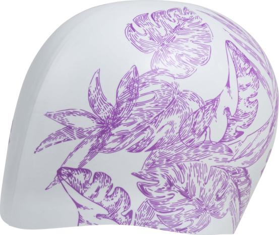 Sirene Print Moulded Cap Cecilia White
